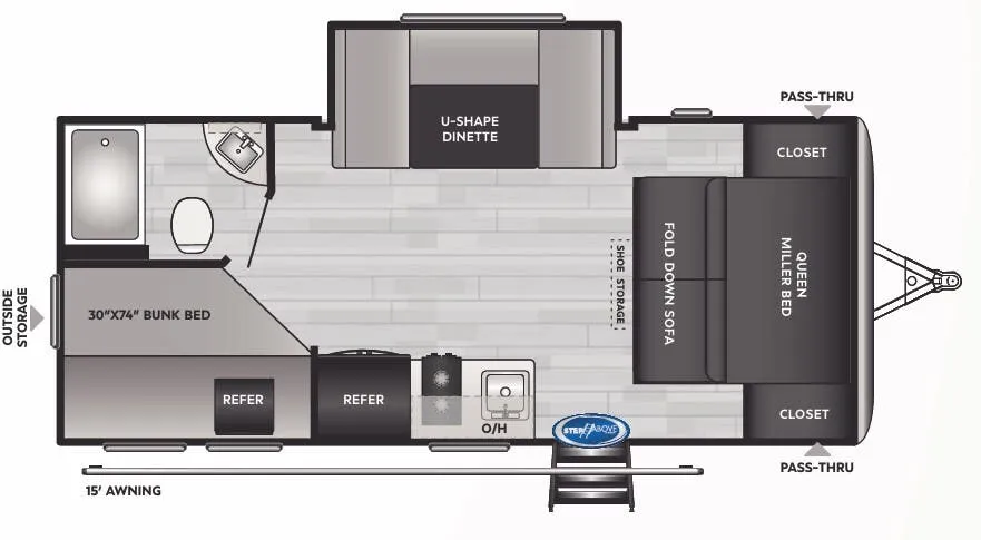 Keystone Springdale 1810BH floor plan