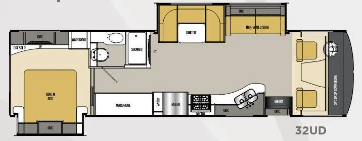 Coachmen Mirada 32UD floor plan