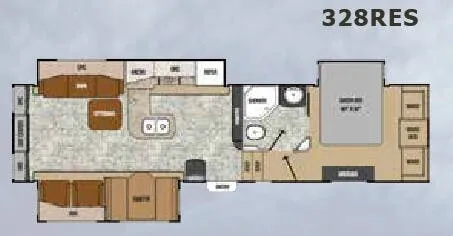 Coachmen Chaparral 328RES floor plan