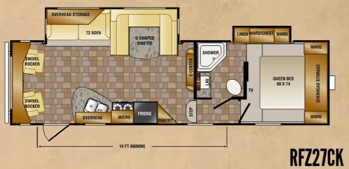 CrossRoads Rezerve RFZ27CK floor plan