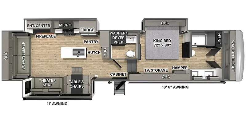 2027 Palomino Columbus 383RLH floor plan