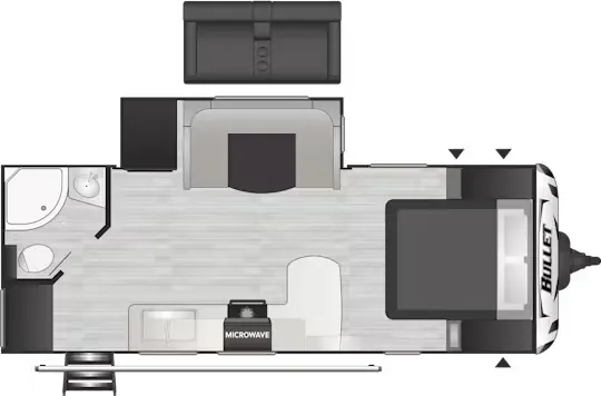 Keystone Bullet Premium 221RBS floor plan