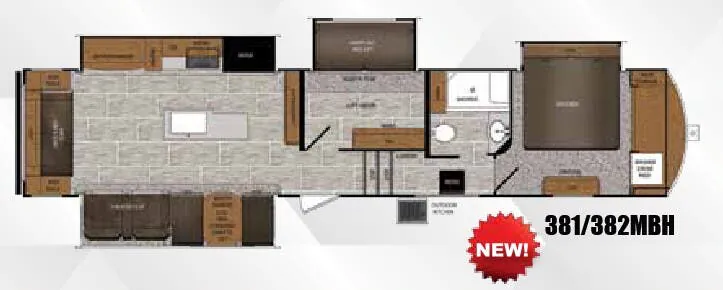 Prime Time Crusader 382MBH floor plan