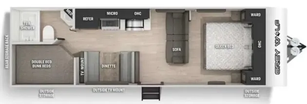 2022 Forest River Cherokee Patriot Edition 26DJSE - Floor plan
