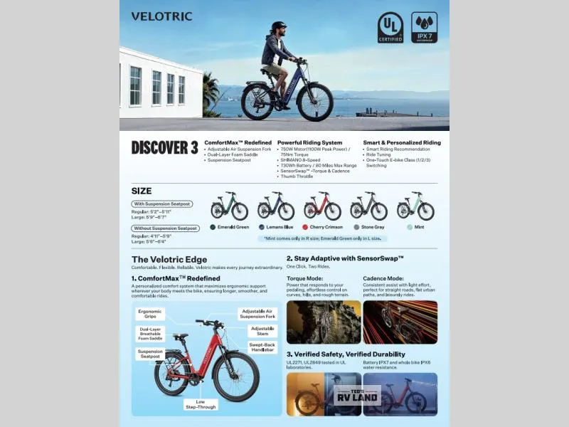 2026 VELOTRIC DISCOVER 3 LEMANS BLUE - Photo 2