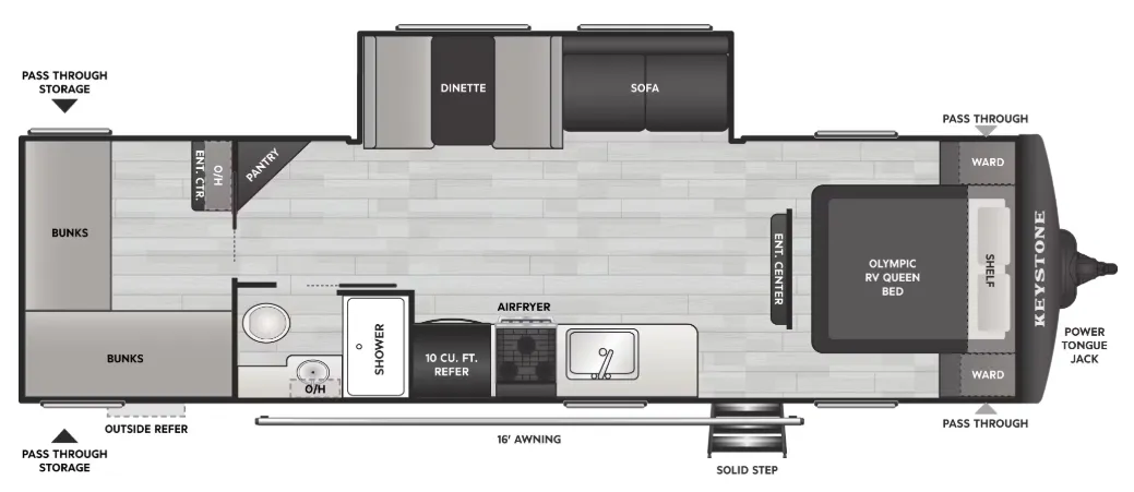2027 Keystone Springdale 2880BRS - Floor plan