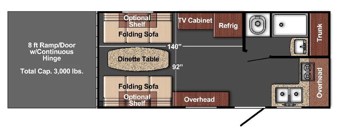 Gulf Stream Conquest GSX G17 floor plan