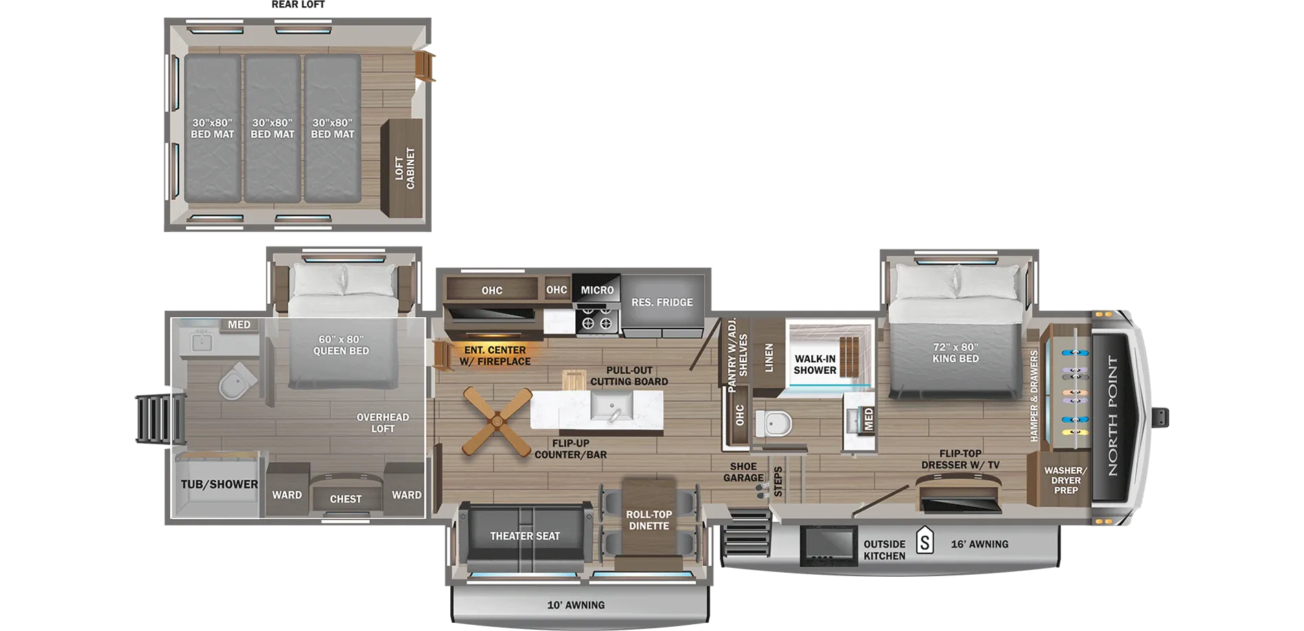 2026 Jayco North Point 390CKDS - Floor plan