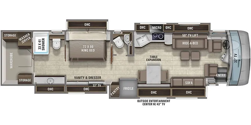 Entegra Coach Aspire 44F floor plan