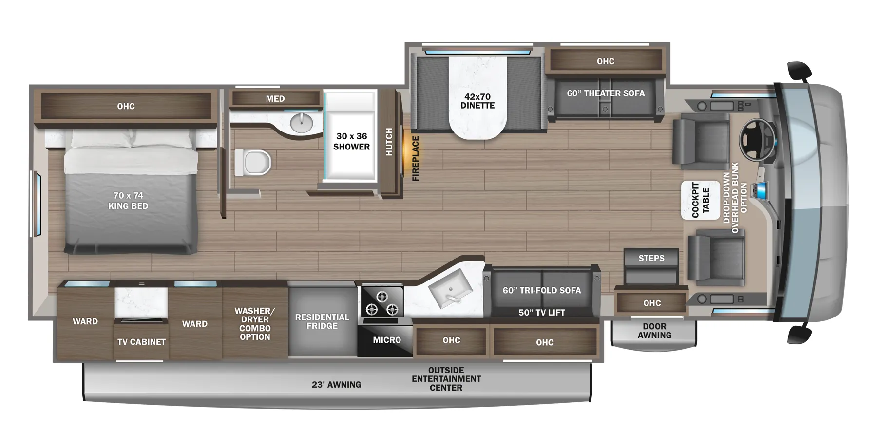 Jayco Precept 34G floor plan