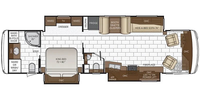 2022 Newmar Ventana 3709 floor plan