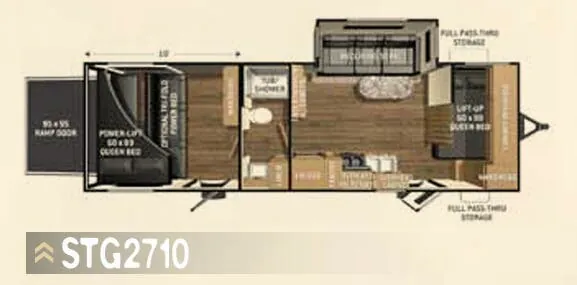 Cruiser RV Stryker STG 2710 floor plan
