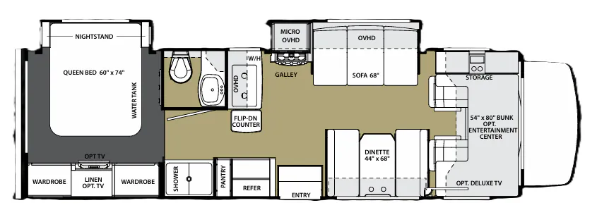 Forest River Sunseeker 2860DS floor plan
