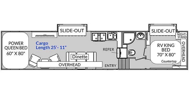 Genesis Supreme Genesis 40CRXL floor plan