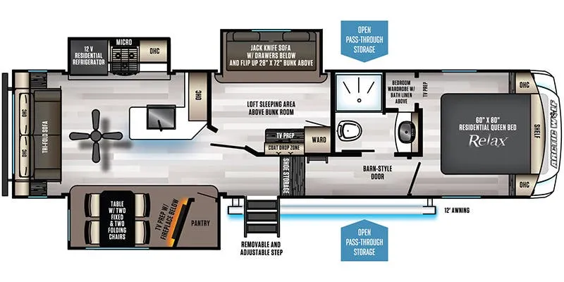 Forest River Cherokee Arctic Wolf 298LB floor plan