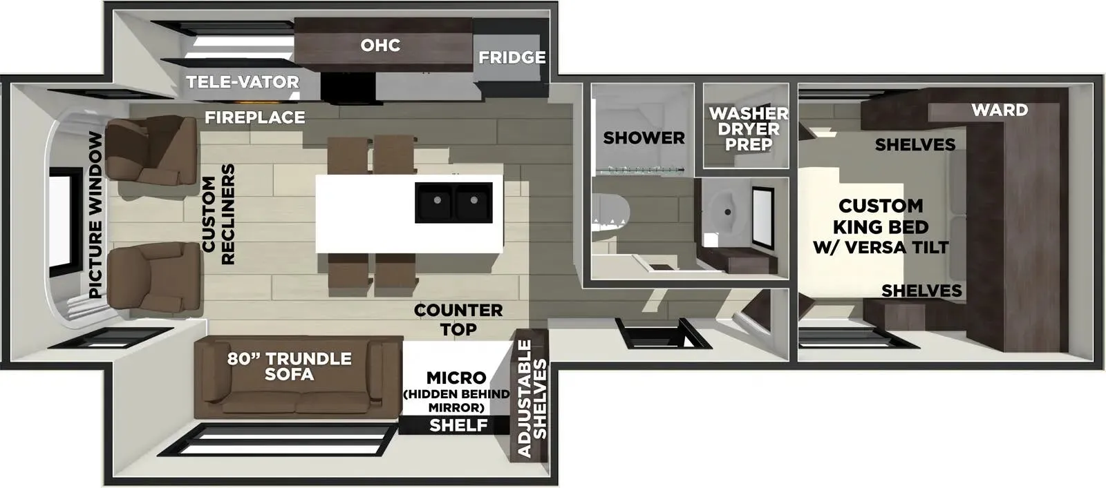 2026 Forest River Wildwood 270ZEN - Floor plan