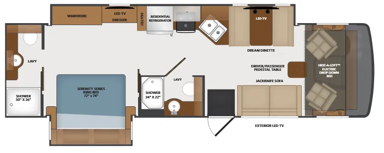 Fleetwood Flair 32S floor plan