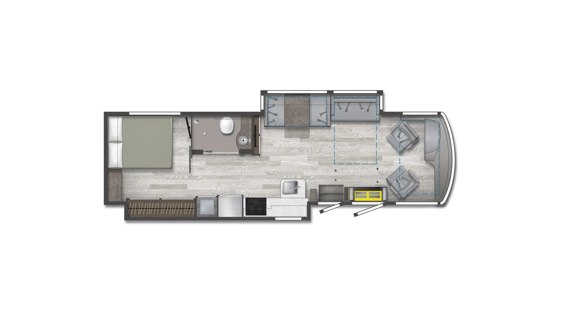 Winnebago Inspire 34AE floor plan
