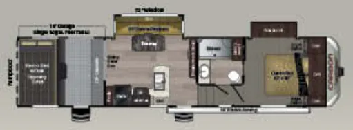 Keystone Carbon 337 floor plan