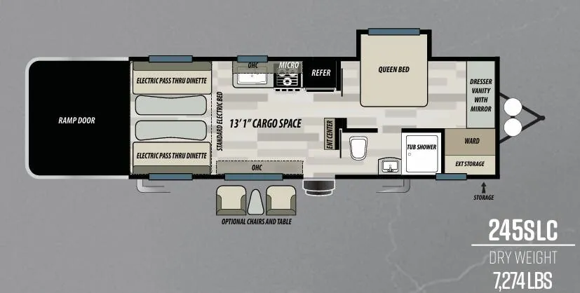 Forest River Sandstorm SLC 245SLC floor plan
