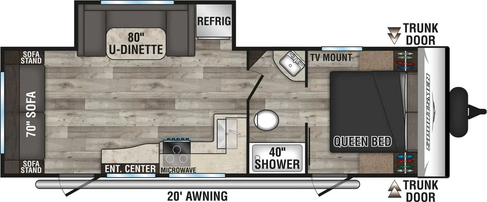 2023 K-Z Sportsmen 251RSSE - Floor plan