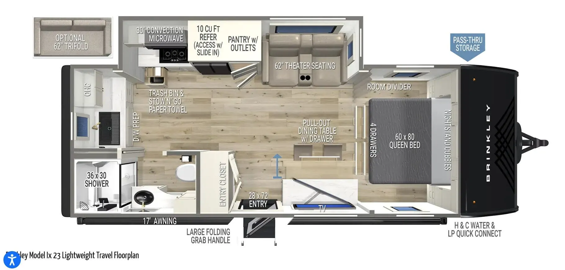 2026 Brinkley Model Ix 23X - Floor plan