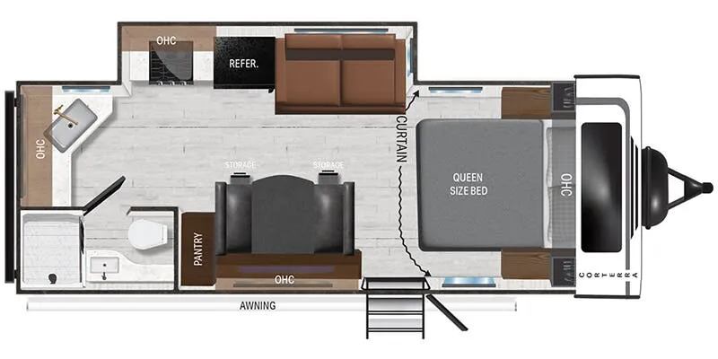 Heartland Corterra 22.1 ML floor plan