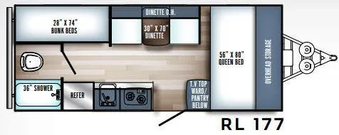 Palomino Real-Lite Mini RL 177 floor plan