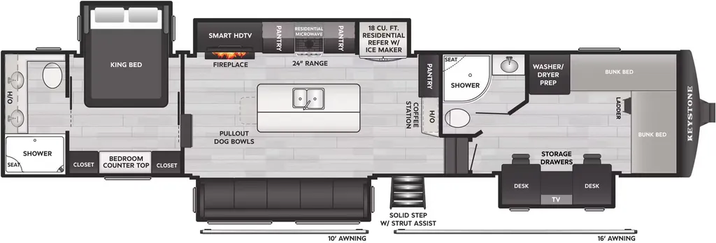 2026 Keystone Montana High Country 397FB floor plan