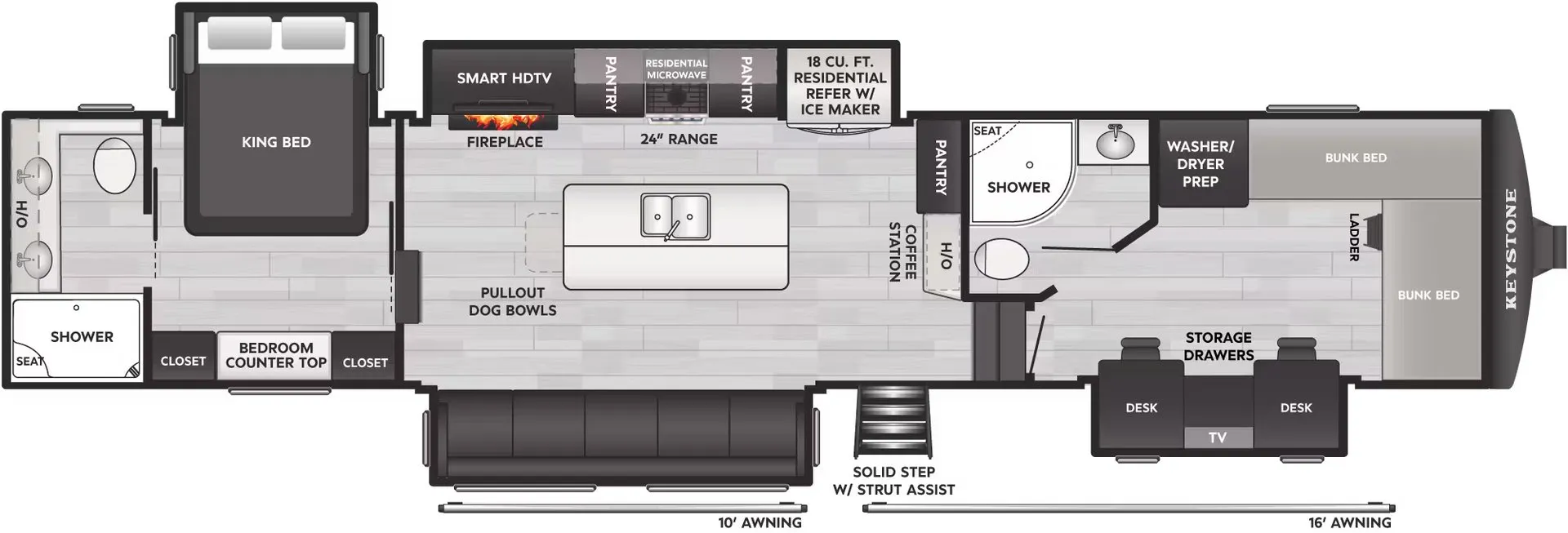2026 Keystone Montana High Country 397FB - Floor plan