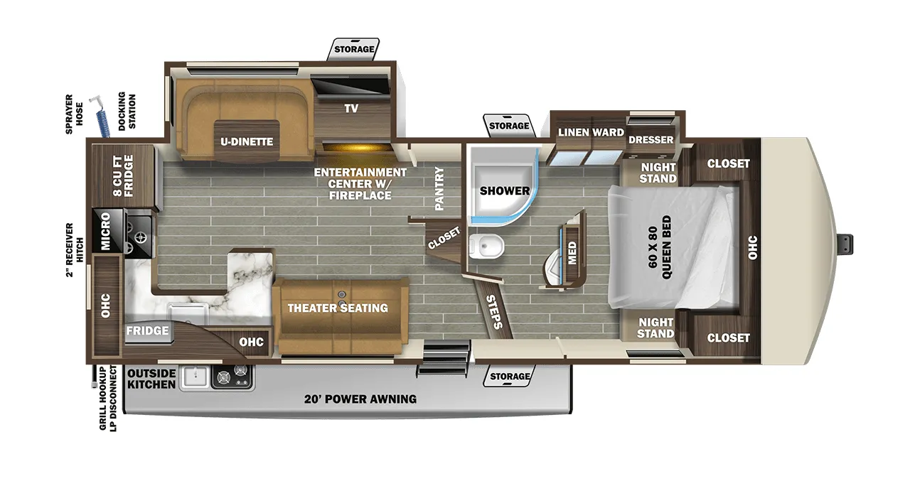 Starcraft Telluride 289RKS floor plan