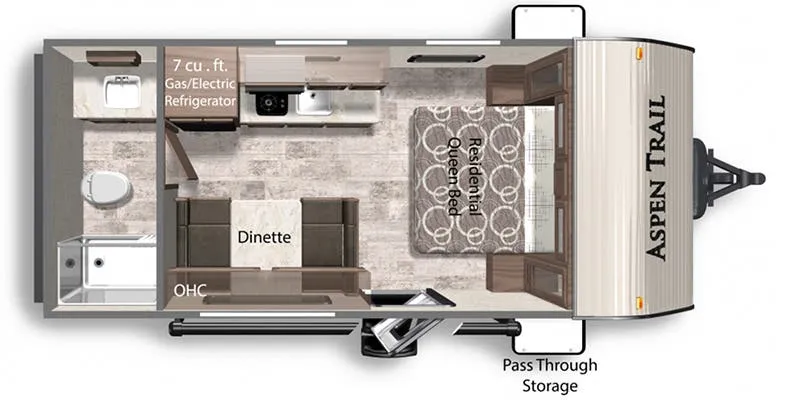Dutchmen Aspen Trail 1850RB floor plan