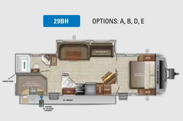 2022 Jayco White Hawk 29BH - Floor plan