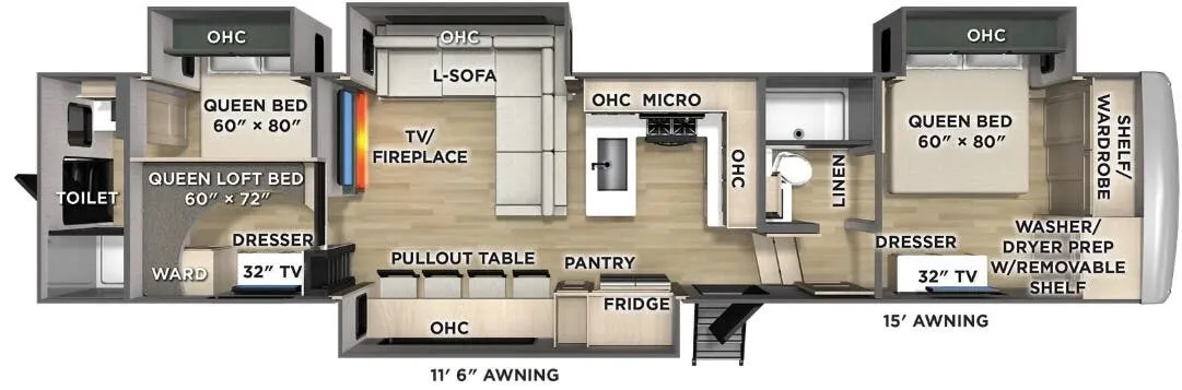 Forest River Puma Mesa 377DS floor plan