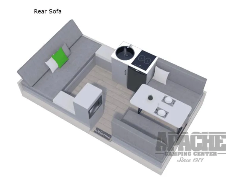 2026 Aliner Classic Rear Sofa - Photo 3