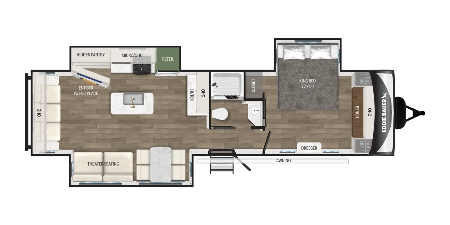 Heartland Eddie Bauer 3311RL floor plan