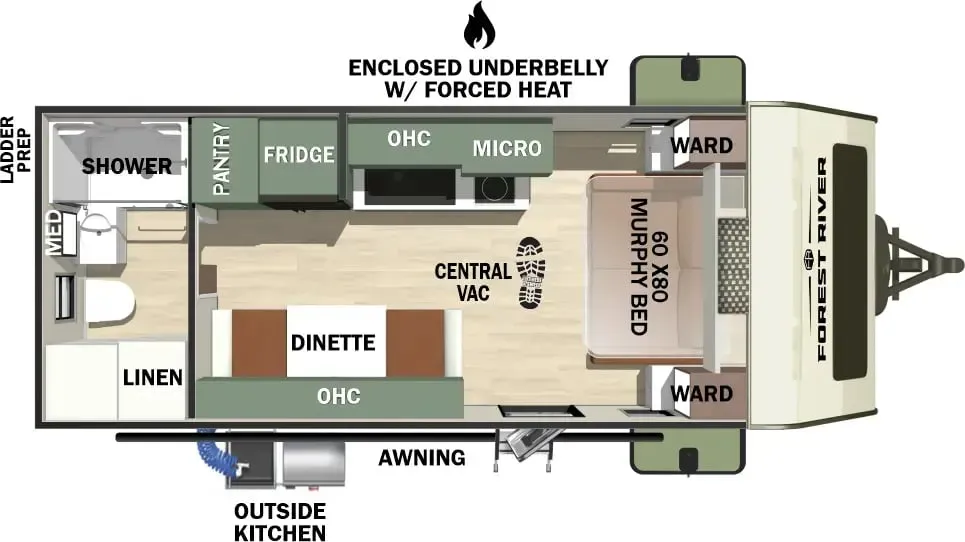 Forest River No Boundaries Beast Mode NB192 floor plan