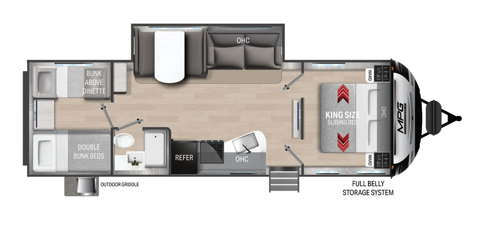 Cruiser RV MPG 2800QB floor plan