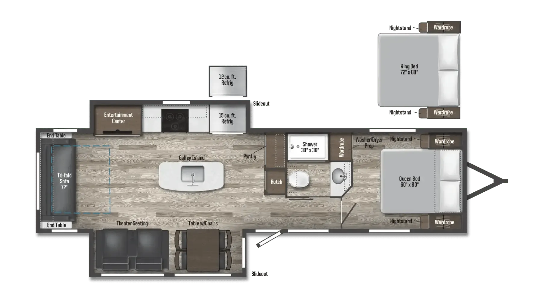 Winnebago Voyage 3235RL floor plan