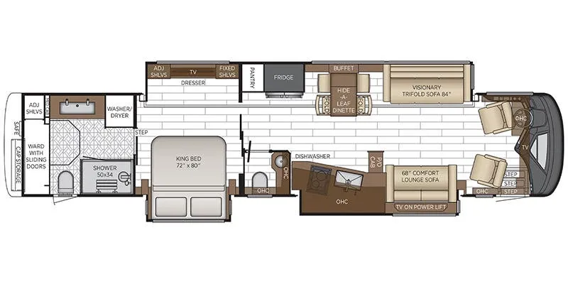 2025 Newmar King Aire 4531 floor plan
