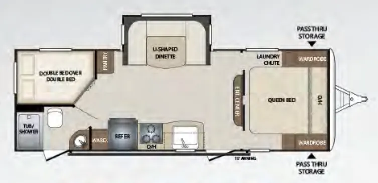 Keystone Bullet 247BHSWE floor plan