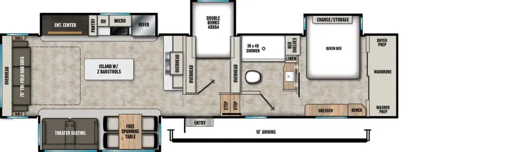 2027 Coachmen Chaparral 360IBL floor plan