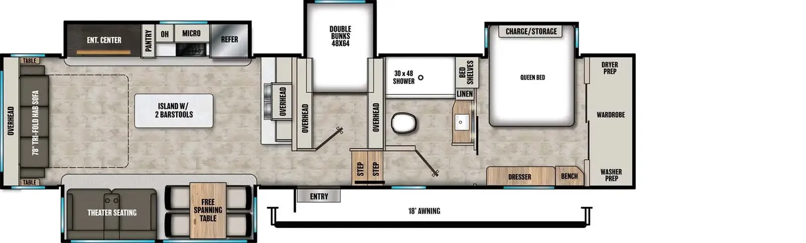 2027 Coachmen Chaparral 360IBL - Floor plan