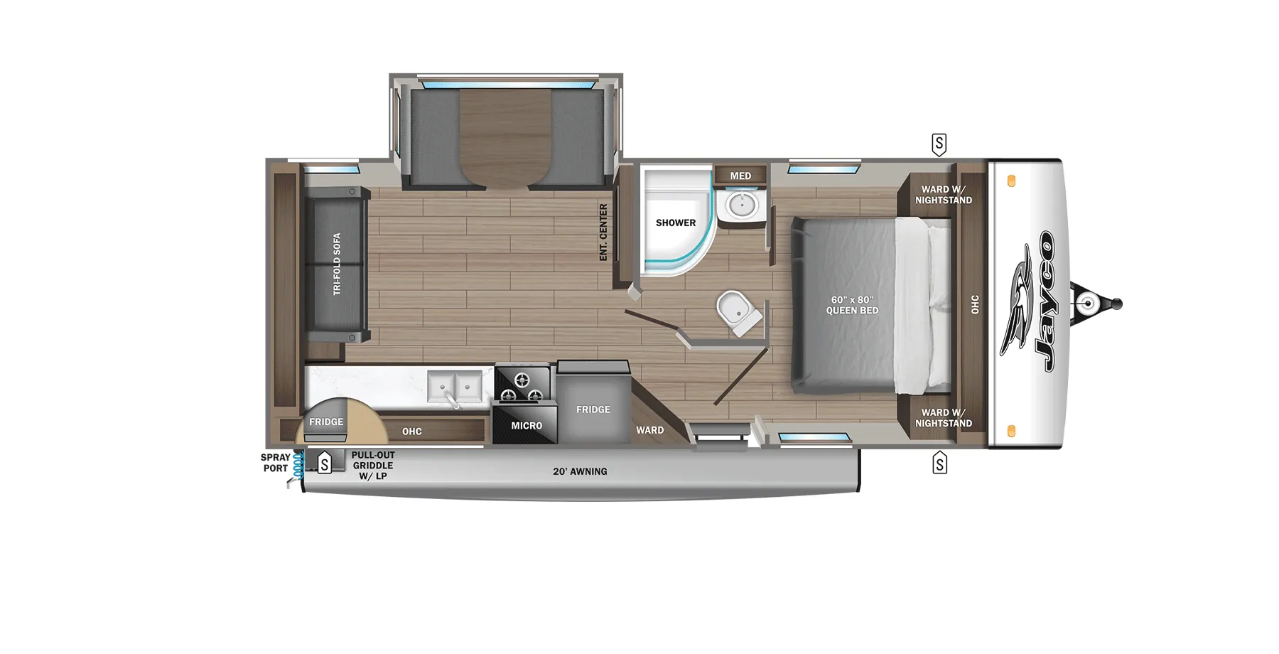 Jayco Jay Feather 24RL floor plan