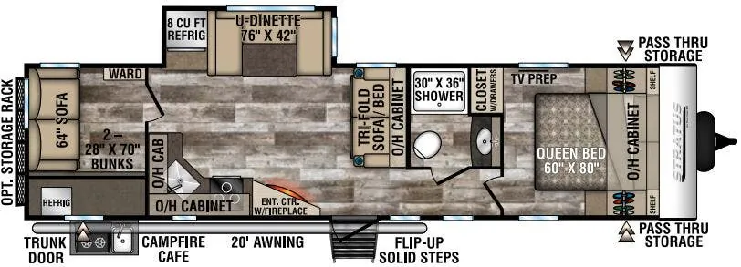 Venture RV Stratus SR321VQB floor plan