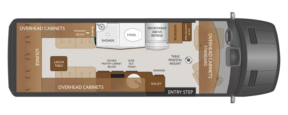 Fleetwood Xcursion SL2E floor plan