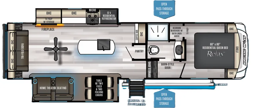 Forest River Cherokee Arctic Wolf 291RL floor plan