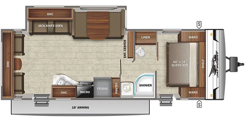 2023 Jayco Jay Flight SLX 8 265RLS floor plan