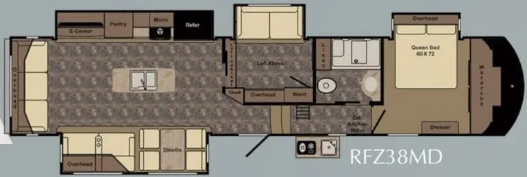 CrossRoads Rezerve RFZ38MD floor plan