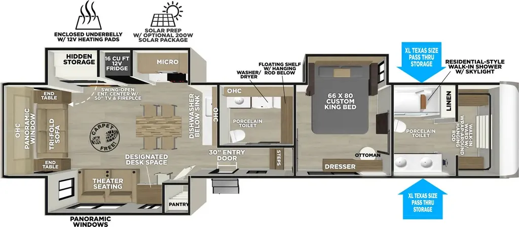 2026 Forest River Salem Hemisphere 380WDR floor plan